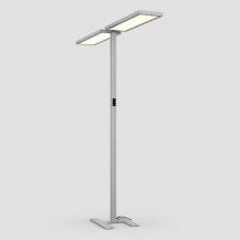 SLV 1007467 WORKLIGHT PRO LED-Stehleuchte 150W, 20.000 lm, 4000K neutralweiß, direkt/indirekt, Touch-Dimmung, Sensorsteuerung, Grau/Grau