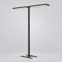 SLV 1007465 WORKLIGHT PRO LED-Stehleuchte 150W, 20.000 lm, 4000K neutralweiß, direkt/indirekt, Touch-Dimmung, Tageslicht Steuerung, Bewegungssensor, Schwarz/Schwarz