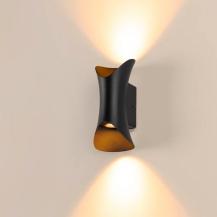 SLV 1007808 MODELA Wandleuchte up/down in Schwarz dimmbar 2700K warmweißes Licht für innen & außen - äußergewöhnliches Design