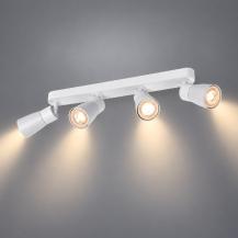 SLV 1008354 PURI 2.0 Dome, Wand- und Deckenaufbauleuchte, long, 4 x max. 6 W GU10, weiß