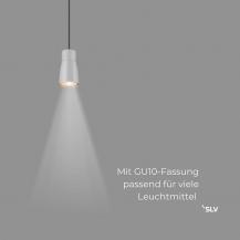 SLV 1008265 PURI 2.0 DOME 1-Phasen-Strahler GU10, Grau