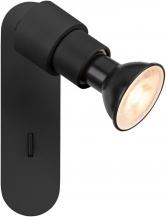 SLV 1008231 PURI 2.0 Basic, Wand- und Deckenaufbauleuchte, Schalter, rund, 1x max. 6 W GU10, schwarz