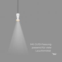 SLV 1008211 PURI 2.0 Basic PD 3-Phasen-Pendelleuchte GU10 Weiß, 200 cm