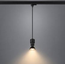 SLV 1008207 PURI 2.0 BASIC Pendelleuchte schwarz für 1-Phasen-Schienensystem GU10 200 cm
