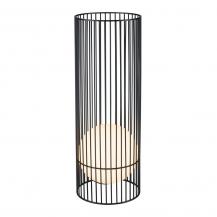 SLV 1008476 GRID SUN, Outdoor Stehleuchte, 2700K, IP44/IP65, schwarz / milchig