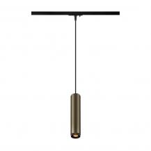 SLV 1008472 GRIP! L, 1~ Pendelleuchte, GU10, Pendellänge 200 cm, 1x max. 6 W, bronze / schwarz