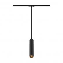 SLV 1008471 GRIP! L, 1~ Pendelleuchte, GU10, Pendellänge 200 cm, 1x max. 6 W, schwarz / gold