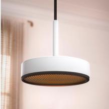 SLV 1009015 GRIP! FLAT Pendelleuchte PHASE 2700/3000K weiß/schwarz – moderne LED Pendelleuchte mit CCT Switch