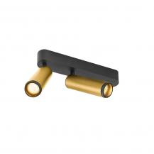 SLV 1009083 GRIP M LED Deckenaufbauleuchte 28W 3000K Gold Schwarz dimmbar 42 Grad CRI90 modernes Design