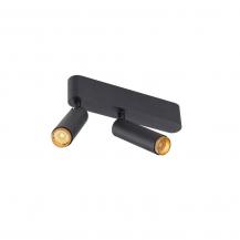 SLV 1009046 GRIP! S Deckenaufbauleuchte double PHASE 2700K 21W 29° schwarz/gold – leistungsstarker LED Doppelstrahler