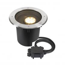 SLV 1009170 DASAR® XL Bodeneinbauleuchte LED 3000K Edelstahl/Schwarz IP65/IP67 DALI