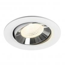 SLV 1009863 NUMINOS® MOVE L Deckeneinbauleuchte weiß/chrom 4000K 55° CRI90 schwenkbar -  Einbau Ø 14,5cm