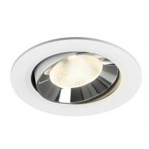 SLV 1009857 NUMINOS MOVE L Deckeneinbauleuchte weiß/chrom 4000K 20° -  Einbau Ø 14,5cm