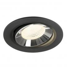 SLV 1009854 NUMINOS MOVE L Deckeneinbauleuchte schwarz/chrom 4000K 55° CRI90 -  Einbau Ø 14,5cm
