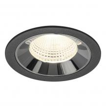 SLV 1009800 NUMINOS® L Deckeneinbauleuchte schwarz/chrom 4000K 55° CRI90 , Einbau Ø 12cm