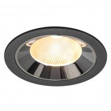 SLV 1009776 NUMINOS® L Deckeneinbauleuchte schwarz/chrom 3000K 20° CRI90 , Einbau Ø 12cm