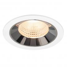 SLV 1009773 NUMINOS® L Deckeneinbauleuchte weiß/chrom 2700K 55° CRI90 , Einbau Ø 12cm