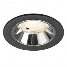 SLV 1009474 NUMINOS® S Deckeneinbauleuchte schwarz/chrom 4000K 40° CRI90 , Einbau Ø 6,8cm