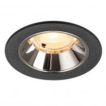 SLV 1009456 NUMINOS® S Deckeneinbauleuchte schwarz/chrom 3000K 40° CRI90 , Einbau Ø 6,8cm