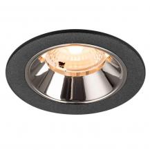 SLV 1009438 NUMINOS® S Deckeneinbauleuchte schwarz/chrom 2700K 40° CRI90 , Einbau Ø 6,8cm