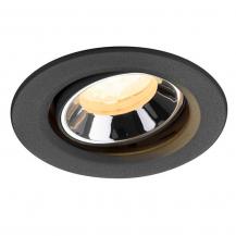 SLV 1009348 NUMINOS® MOVE XS Deckeneinbauleuchte schwarz/chrom 3000K 40° CRI90 , Einbau Ø 6,8cm