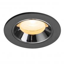 SLV 1009291 NUMINOS® XS Deckeneinbauleuchte schwarz/chrom 3000K 20° CRI90, Einbau Ø 5,5cm