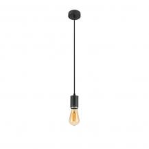 SLV 1010285 LALU Pendelleuchte, E27-Fassung, Pendellänge 200 cm, schwarz