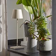 Sigor Akku-Tischleuchte Nuindie USB-C 380mm dünenbeige 2,2W FlexMood 2200K/2700K IP54 168/197lm Ra85