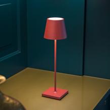 Sigor Akku-Tischleuchte Nuindie USB-C 380mm feuerrot 2,2W FlexMood 2200K/2700K IP54 168/197lm Ra85