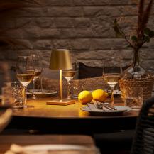 Sigor Akku-Tischleuchte Nuindie mini USB-C goldfarben 2,2W FlexMood 2200K/2700K IP54 168/197lm Ra85