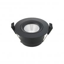 Sigor Einbauleuchte Argent IP54 BM68/83mm schwarz IP54 8W 3000-2000K 36° 430lm Ra90 360° schwenkbar - Dim-To-Warm