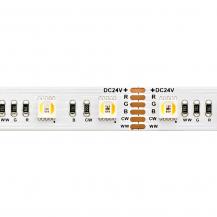 Sigor 17W/m RGB/TW LED-Streifen RGB/2300+6500K 5m 60 LED/m IP20 24V 1001lm RA80 WH