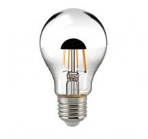 SIGOR LED Filament Lampe E27 8,5W 900lm 2700K Kopfverspiegelt Silber dimmbar ersetzt 66W