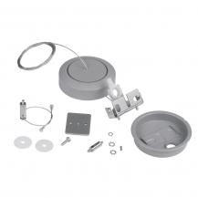 Siteco Vega® 11 Seilabhängung mit Baldachin, grau, rund, Abhängehöhe bis zu 1,2m