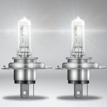 2er Pack OSRAM P43t NIGHT BREAKER SILVER H4 Scheinwerferlampe mit Leuchtweite von bis zu 130 m
