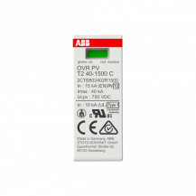 ABB OVR PV T2 40-1500 C SPD Ersatzmodul für OVR PV T2 40-1500 für Leerlaufspannungen bis 1500 V DC