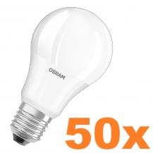 10 x 5er-Pack Osram E27 LED Lampe in Glühlampenform 8.5W wie 60W 2700K warmweißes Licht - XXXL-Sparpack