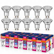 10 x Leistungsstarker OSRAM GU10 LED Strahler PAR16 36° Abstrahlwinkel 6,9W wie 80W kaltweißes Licht 6500K