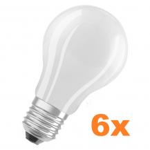 6er Vorteilspack Osram LED Superstar E27 LED Lampe Matt warmweiss dimmbar 7,8W wie 75W