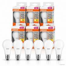 6 x OSRAM LED STAR Classic A FR 100 E27 LED-Lampe 13 W wie 100 W, 1521 lm, 2700 K, warmweiß, matt