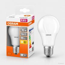 OSRAM LED STAR Classic A 40 E27 LED-Lampe 4,9 W wie 40 W, 470 lm, 2700 K, warmweiß, matt
