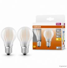 2er Pack OSRAM LED STAR CLASSIC A60 E27 6,5W wie 60W – 806lm 2700K Warmweiß 300° nicht dimmbar