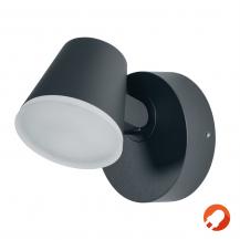OSRAM Außenwandstrahler drehbarer Kopf dunkelgrau warmweißes LED-Licht IP44