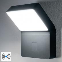 OSRAM LED Außen Wandleuchte Endura Style Wall Wide mit unauffälligem Sensor in Anthrazit IP44