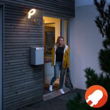 LEDVANCE LED Wandleuchte Endura Style Wall LOOP mit Sensor, aus Edelstahl