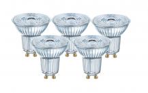 5er Pack OSRAM PARATHOM GU10 PAR16 wie 50W 36° 5.5 W/2700K dimmbar