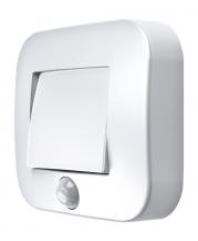 OSRAM Nachtlicht NIGHTLUX Hall Weiß mit Bewegungssensor IP54, batteriebetrieben, 4000 K kaltweiß, ideal für Flure, Eingänge und flexible Montage