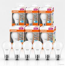 6er Set OSRAM LED Glühbirne E27 4,9W wie 40W neutralweißes Licht -  großes Schraubgewinde