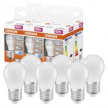 6er Set OSRAM LED Glühbirne E27 4,9W wie 40W neutralweißes Licht -  großes Schraubgewinde