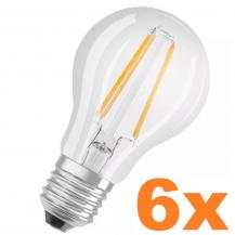 3 Doppelpacks E27 OSRAM LED Filament LED Lampe 6,5W wie 60W warmweißes Licht